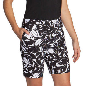 Mario Serrani Woven Short Black/White Size 12